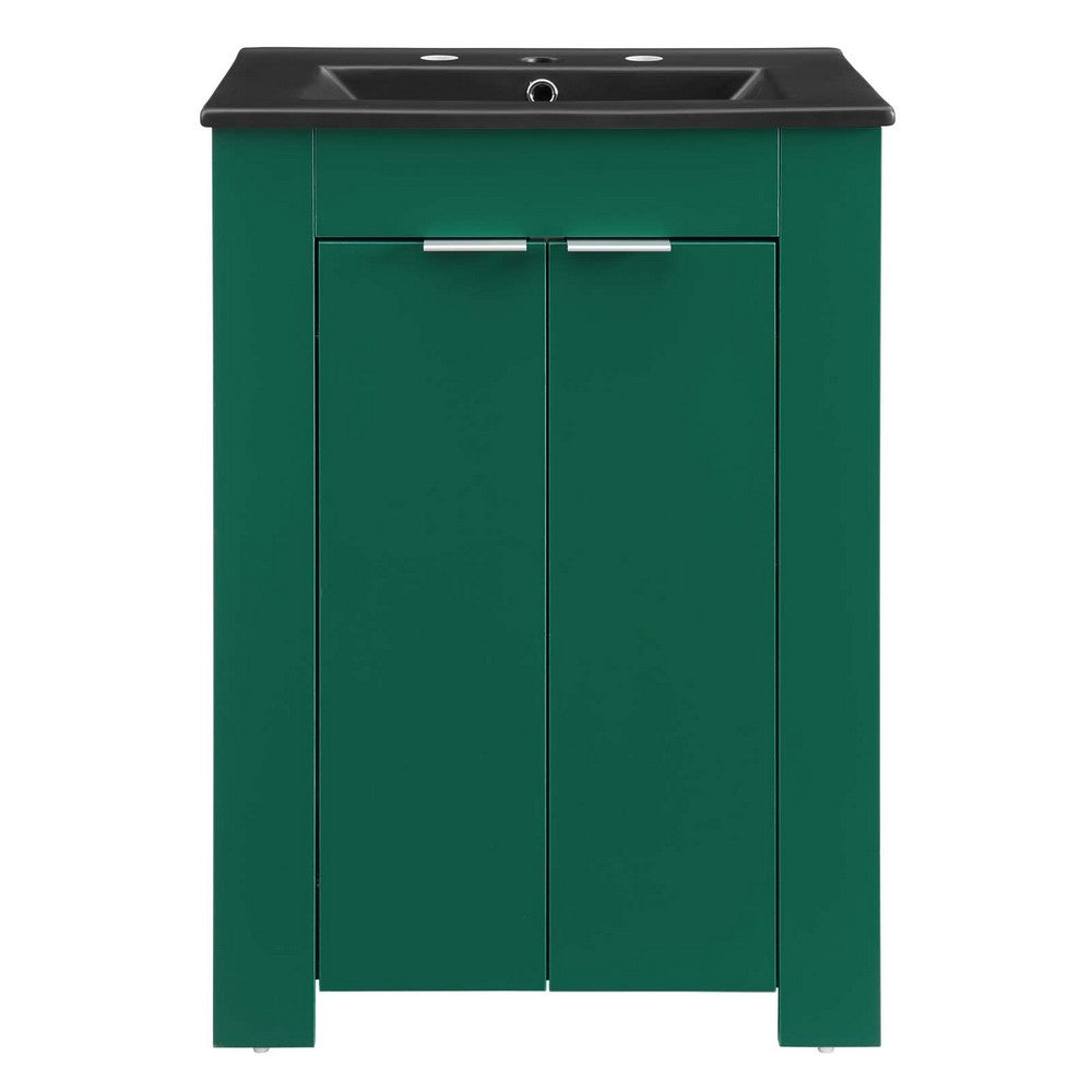 Maybelle 24" Bathroom Vanity by Modway| Green