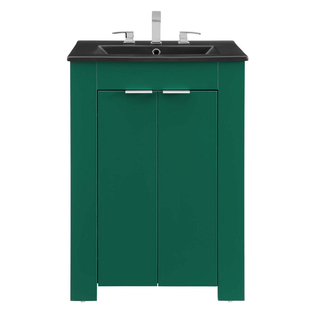 Maybelle 24" Bathroom Vanity by Modway| Green