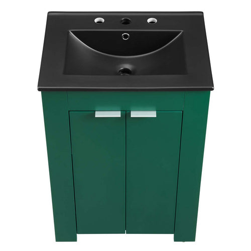 Maybelle 24" Bathroom Vanity by Modway| Green