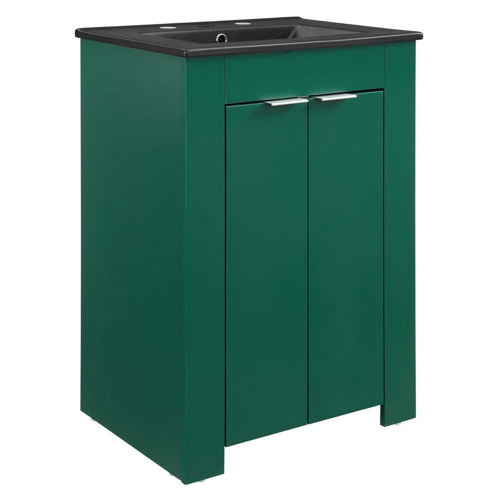 Maybelle 24" Bathroom Vanity by Modway| Green