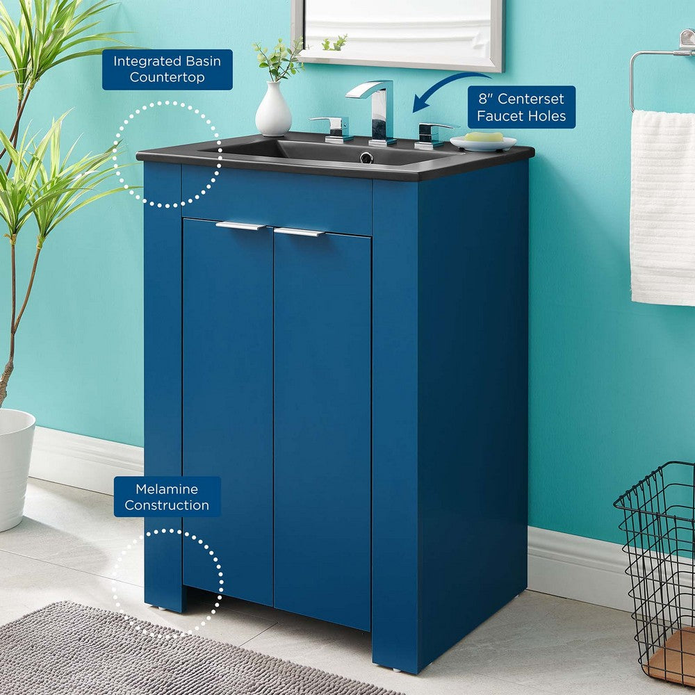 Maybelle 24" Bathroom Vanity by Modway| Blue