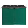 Maybelle 24" Wall-Mount Bathroom Vanity by Modway| Green