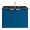 Maybelle 24" Wall-Mount Bathroom Vanity by Modway| Blue