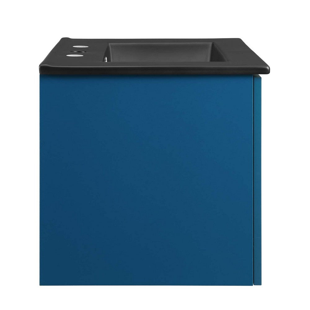 Maybelle 24" Wall-Mount Bathroom Vanity by Modway| Blue