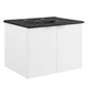 Modway Maybelle Bathroom, 24" Wall-Mount Vanity, White Black