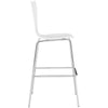 Modway Ernie Mid-Century Modern Wood Bar Stool in White MDY-EEI-538-WHI