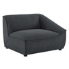 Modway Comprise Fabric Upholstered Sectional Loveseat Charcoal MDY-EEI-5403-CHA