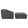 Modway Comprise Fabric Upholstered Sectional 2-Piece Set Charcoal MDY-EEI-5412-CHA