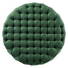 Amour Tufted Button Large Round Performance Velvet Ottoman - No Shipping Charges