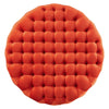 Modway Amour Tufted Button Large Round Performance Velvet Ottoman in Orange MDY-EEI-5469-ORA