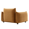 Copious Performance Velvet Armchair in Cognac MDY-EEI-5472-COG