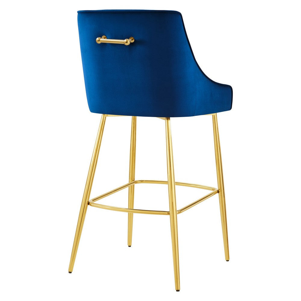 Discern Performance Velvet Bar Stool - No Shipping Charges