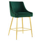 Discern Performance Velvet Counter Stool - No Shipping Charges
