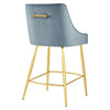 Discern Performance Velvet Counter Stool - No Shipping Charges