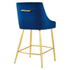 Discern Performance Velvet Counter Stool - No Shipping Charges