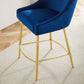 Discern Performance Velvet Counter Stool - No Shipping Charges