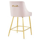 Discern Performance Velvet Counter Stool - No Shipping Charges