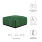 Conjure Channel Tufted Performance Velvet Ottoman  - No Shipping Charges