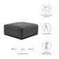 Conjure Channel Tufted Performance Velvet Ottoman  - No Shipping Charges