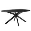 Modway Traverse Table, Black Black-71 Oval