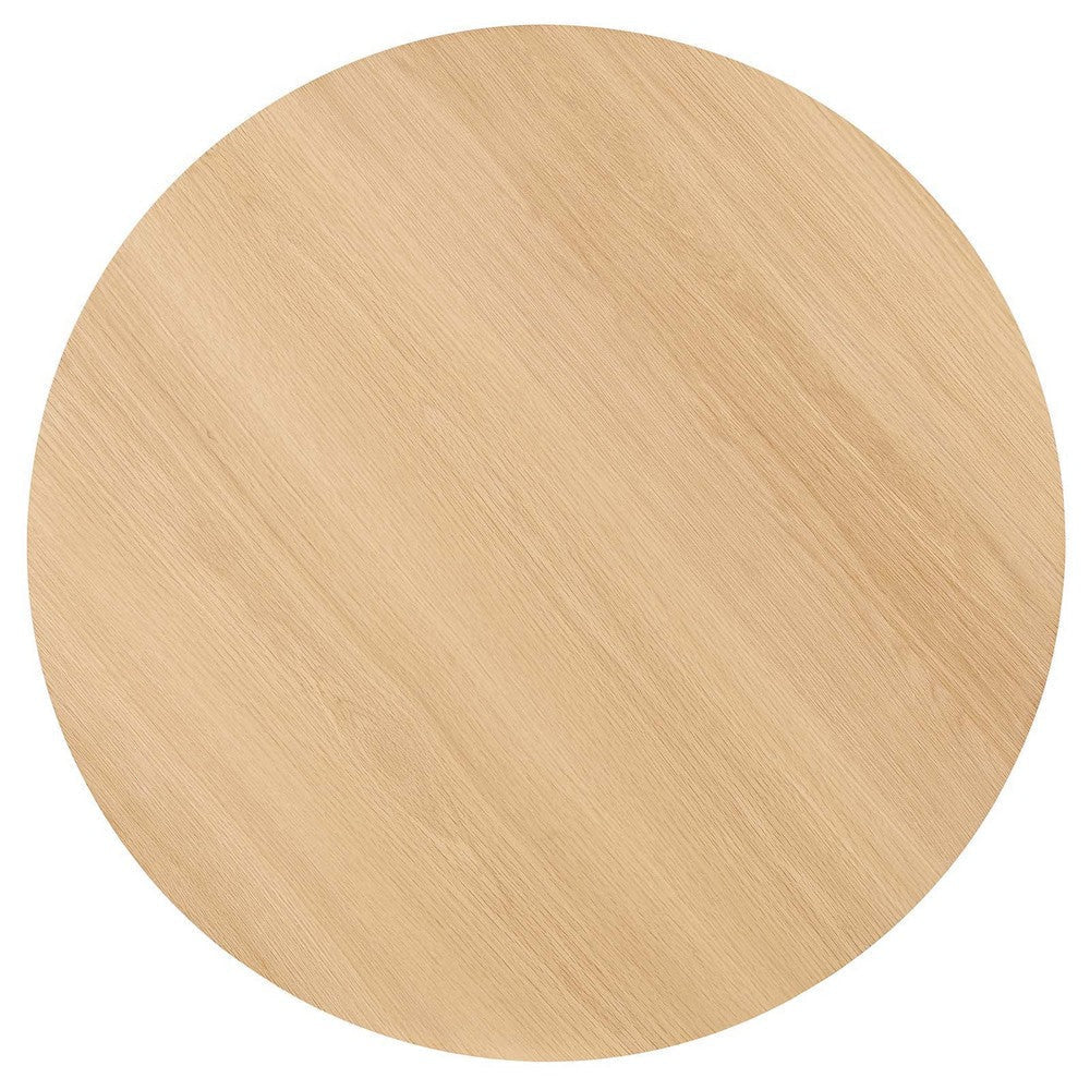 Modway Gallant Round Dining Table 36 Inch Oak Oak MDY-EEI-5515-OAK-OAK