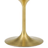 Modway Lippa Bar Table 28 Inch Gold Cherry Walnut MDY-EEI-5529-GLD-CHE