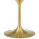 Modway Lippa Bar Table 28 Inch Gold Cherry Walnut MDY-EEI-5529-GLD-CHE