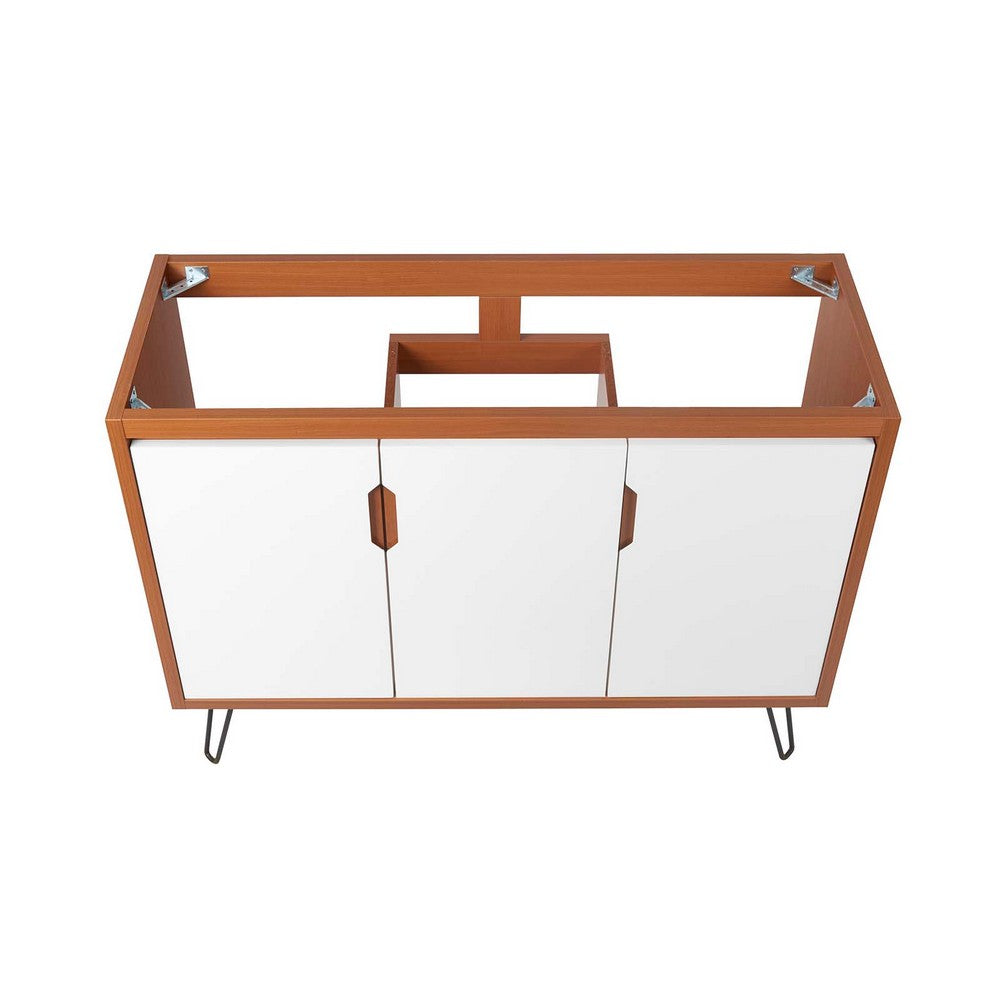 Energize 48" Double or Single Sink Compatible (Not Included) Bathroom Vanity Cabinet by Modway| White