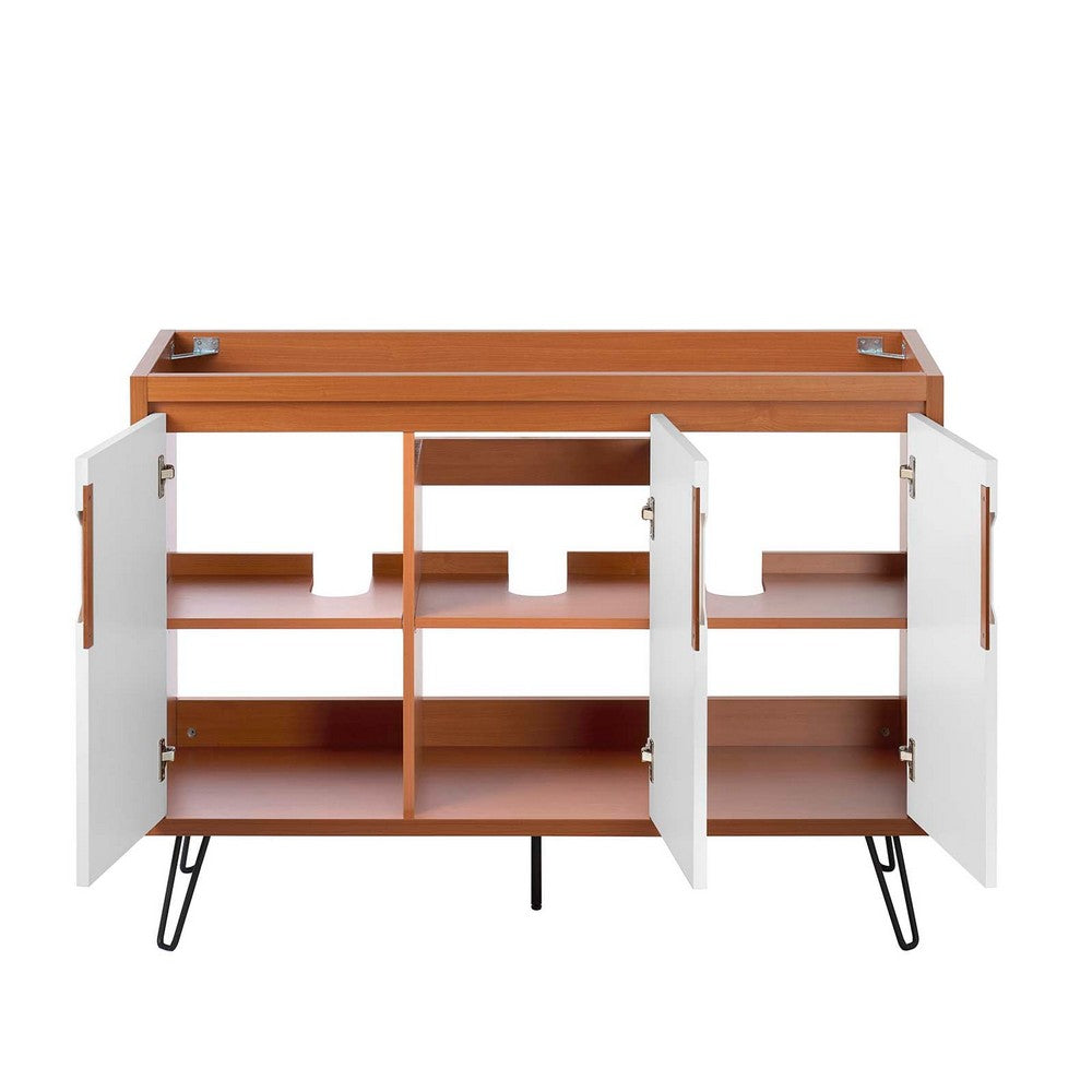 Energize 48" Double or Single Sink Compatible (Not Included) Bathroom Vanity Cabinet by Modway| White