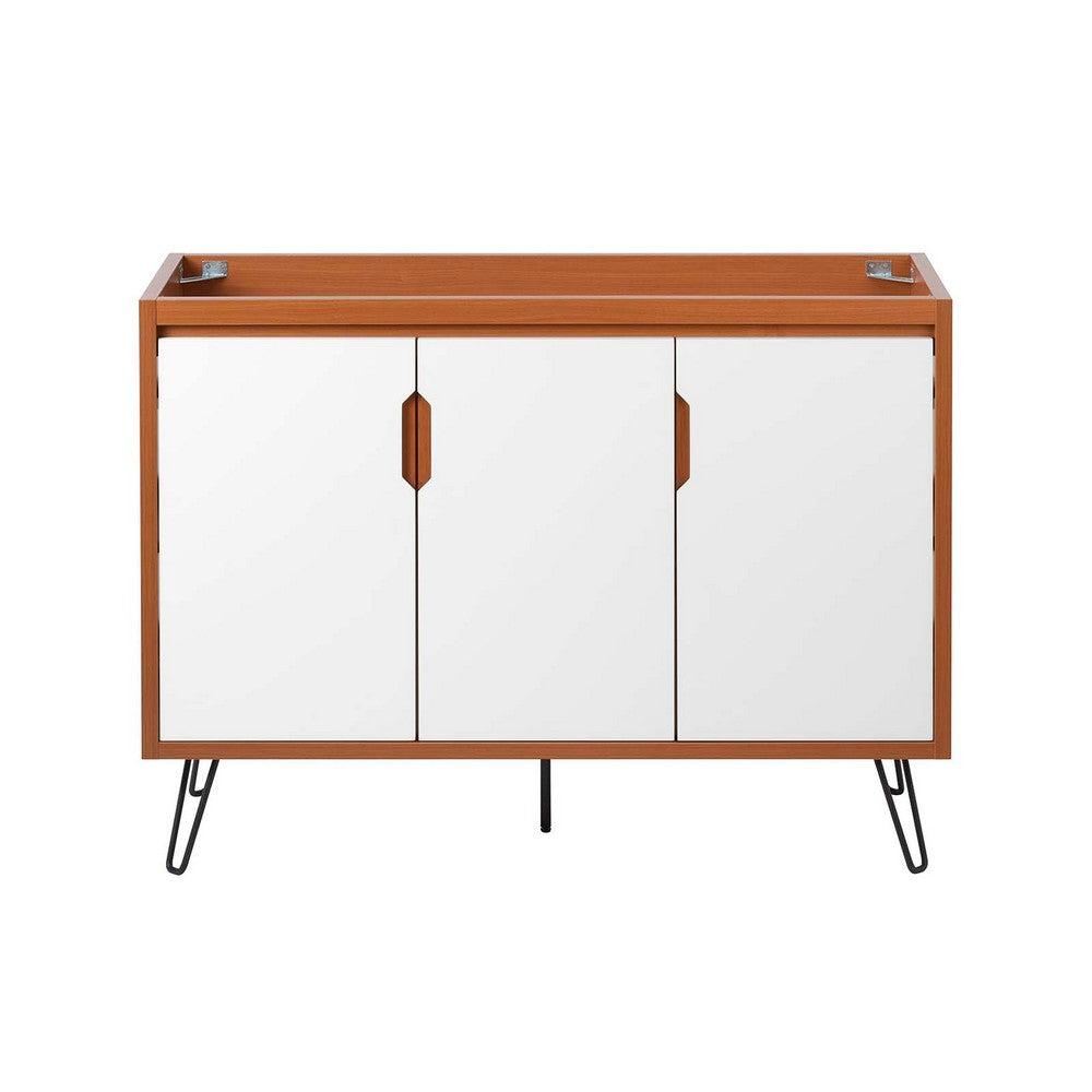 Energize 48" Double or Single Sink Compatible (Not Included) Bathroom Vanity Cabinet by Modway| White