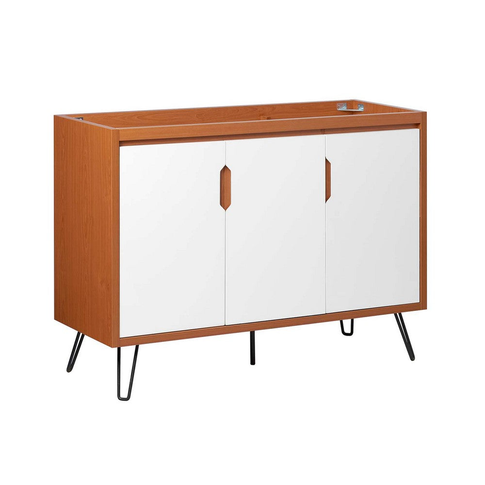 Energize 48" Double or Single Sink Compatible (Not Included) Bathroom Vanity Cabinet by Modway| White