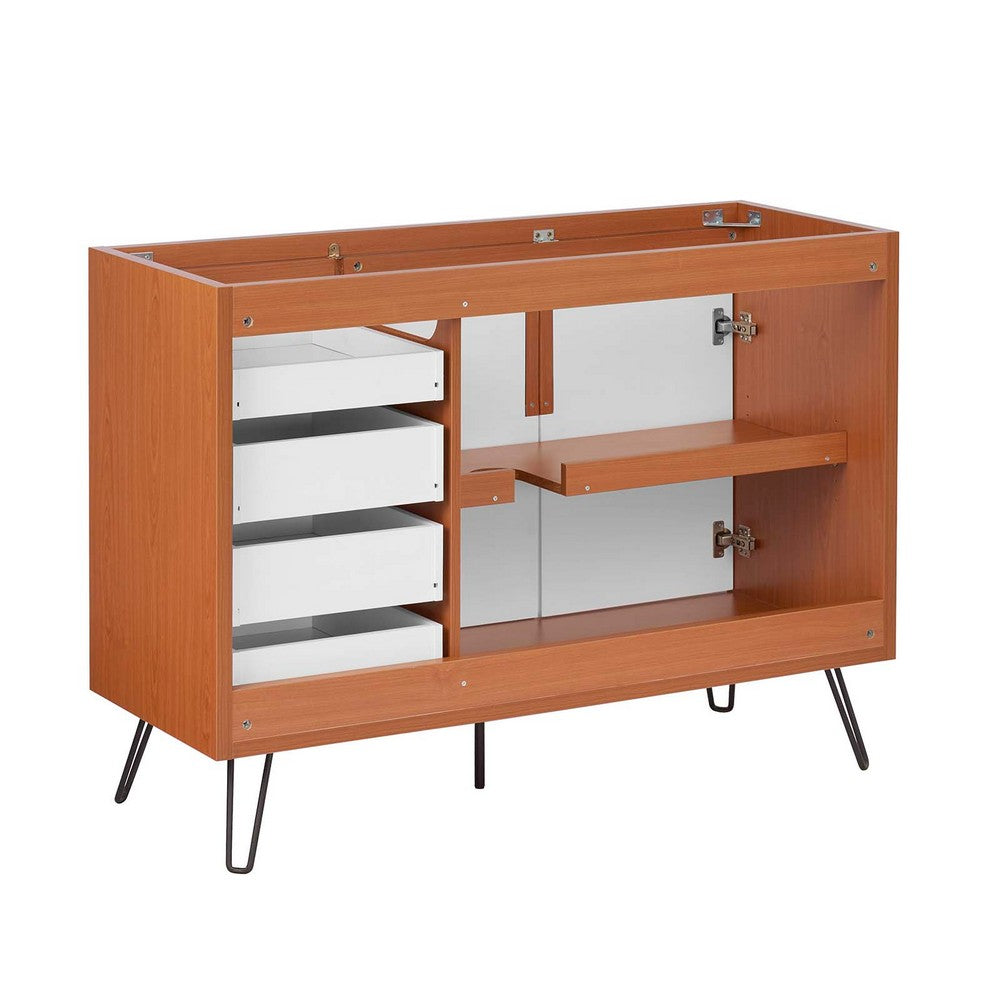 Energize 48" Single Sink Compatible (Not Included) Bathroom Vanity Cabinet by Modway| White