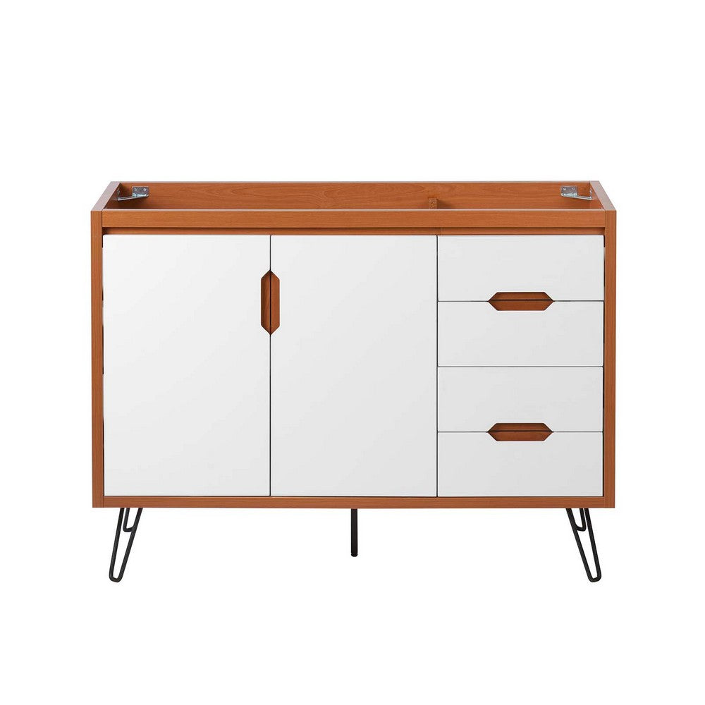 Energize 48" Single Sink Compatible (Not Included) Bathroom Vanity Cabinet by Modway| White