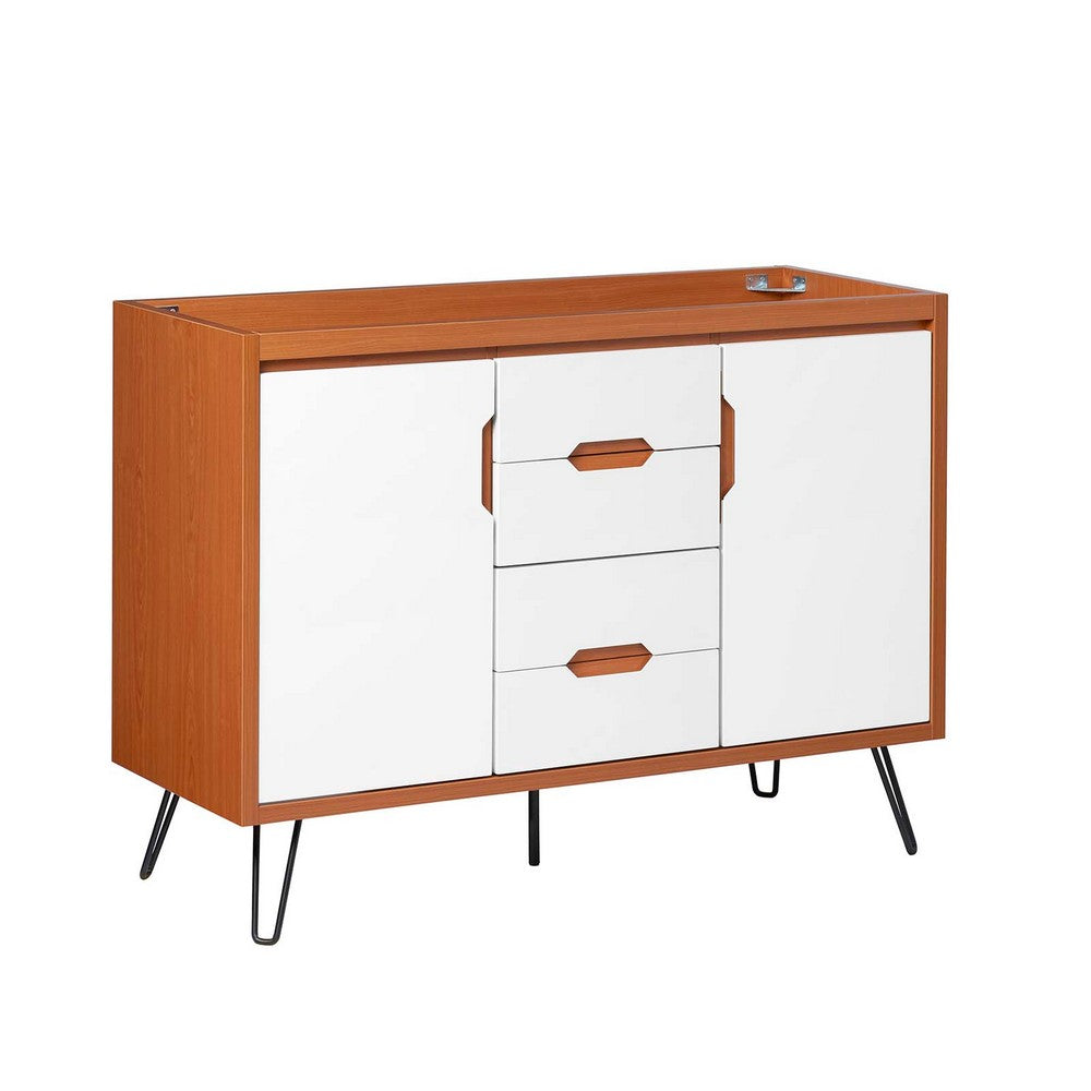 Energize 48" Double Sink Compatible (Not Included) Bathroom Vanity Cabinet by Modway| White