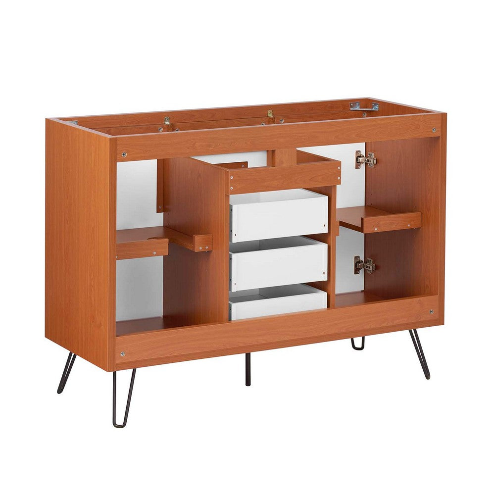 Energize 48" Double Sink Compatible (Not Included) Bathroom Vanity Cabinet by Modway| White