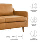 Impart Genuine Leather Sofa - No Shipping Charges