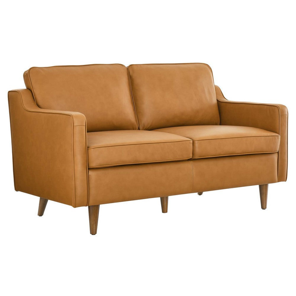 Impart Genuine Leather Loveseat - No Shipping Charges