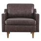 Modway Impart Upholstered Leather, Armchair, Brown