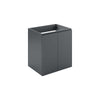 Bryn 24" Wall-Mount Bathroom Vanity (Sink Basin Not Included) by Modway| Gray