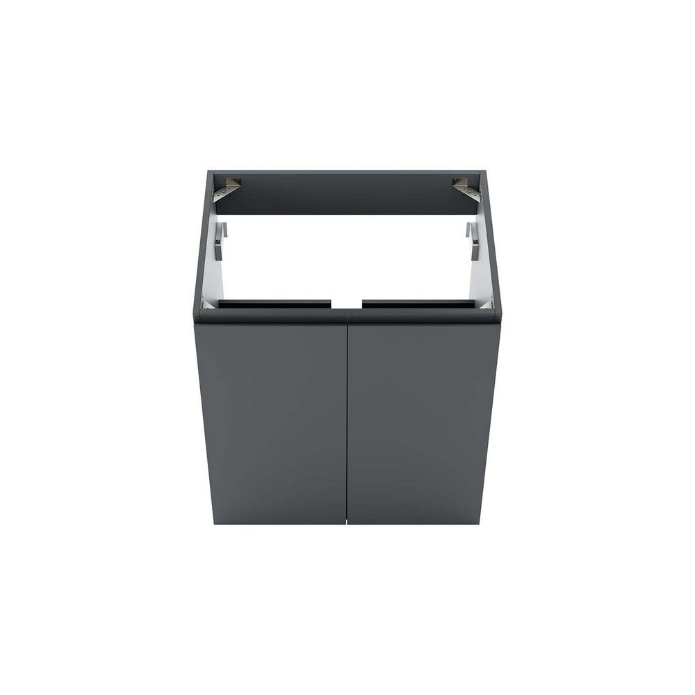 Bryn 24" Wall-Mount Bathroom Vanity (Sink Basin Not Included) by Modway| Gray
