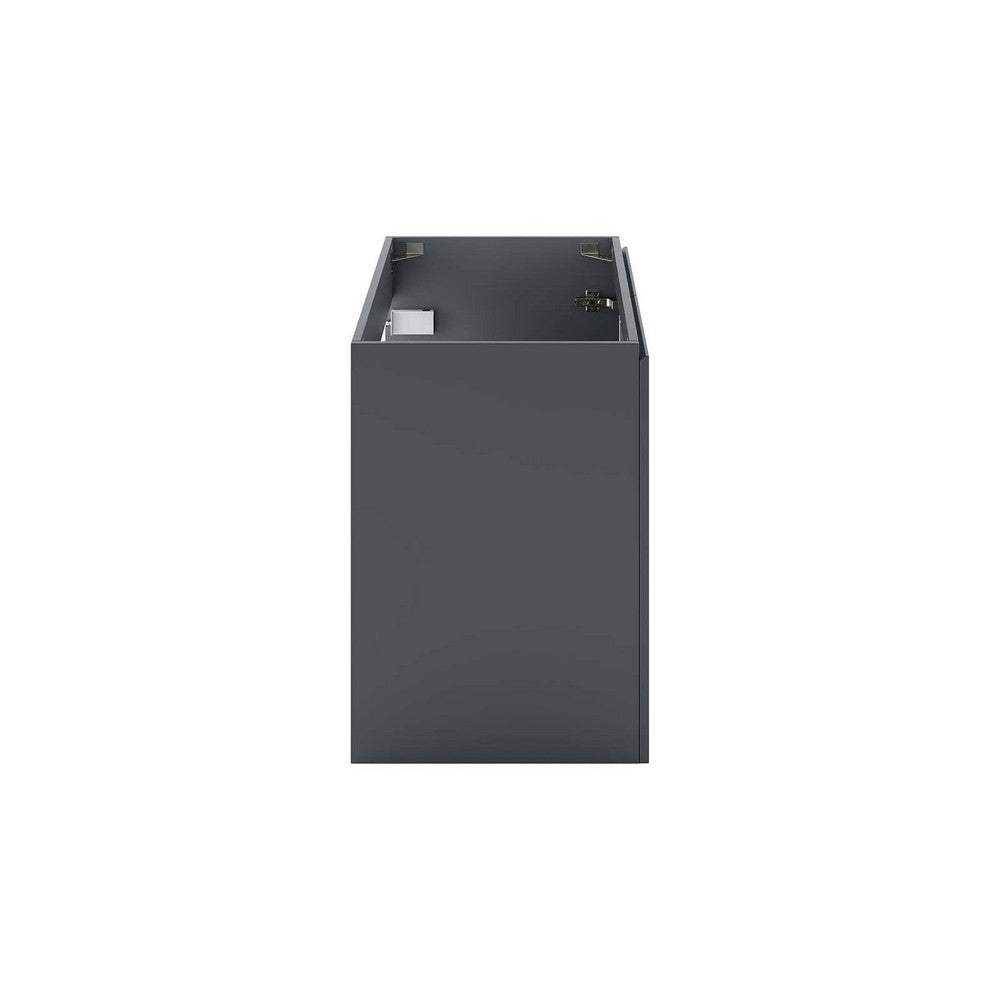 Bryn 30" Wall-Mount Bathroom Vanity (Sink Basin Not Included) by Modway| Gray