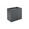 Bryn 30" Wall-Mount Bathroom Vanity (Sink Basin Not Included) by Modway| Gray
