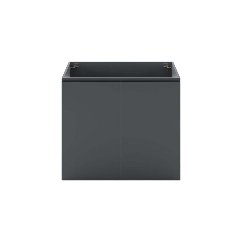 Bryn 30" Wall-Mount Bathroom Vanity (Sink Basin Not Included) by Modway| Gray