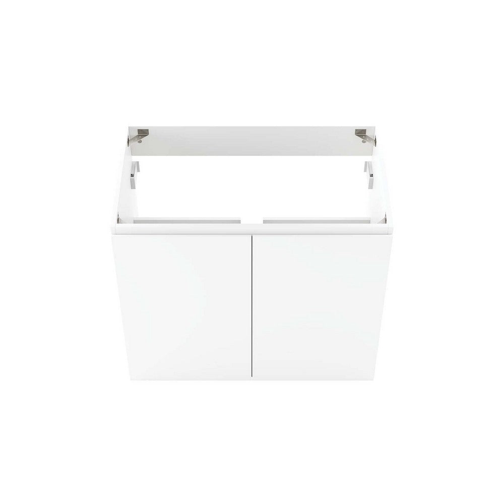 Bryn 30" Wall-Mount Bathroom Vanity (Sink Basin Not Included) by Modway| White