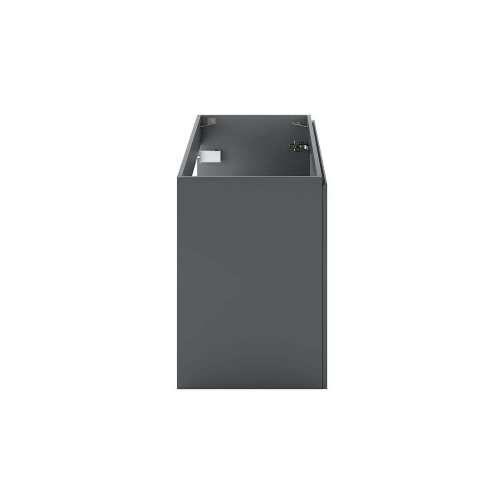 Bryn 36" Wall-Mount Bathroom Vanity (Sink Basin Not Included) by Modway| Gray
