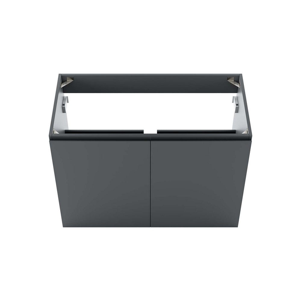 Bryn 36" Wall-Mount Bathroom Vanity (Sink Basin Not Included) by Modway| Gray