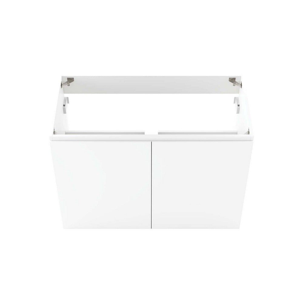 Bryn 36" Wall-Mount Bathroom Vanity (Sink Basin Not Included) by Modway| White