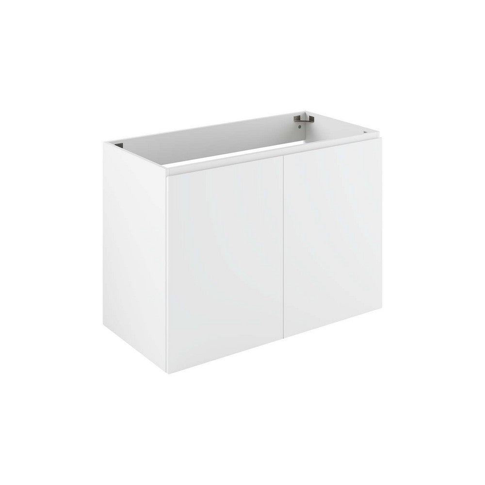 Bryn 36" Wall-Mount Bathroom Vanity (Sink Basin Not Included) by Modway| White