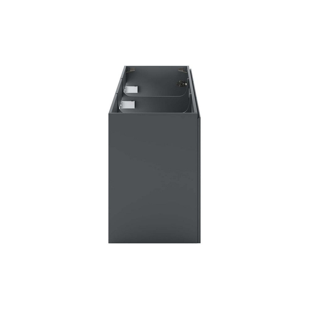 Bryn 48" Wall-Mount Bathroom Vanity (Sink Basin Not Included) by Modway| Gray