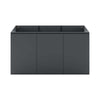 Bryn 48" Wall-Mount Bathroom Vanity (Sink Basin Not Included) by Modway| Gray